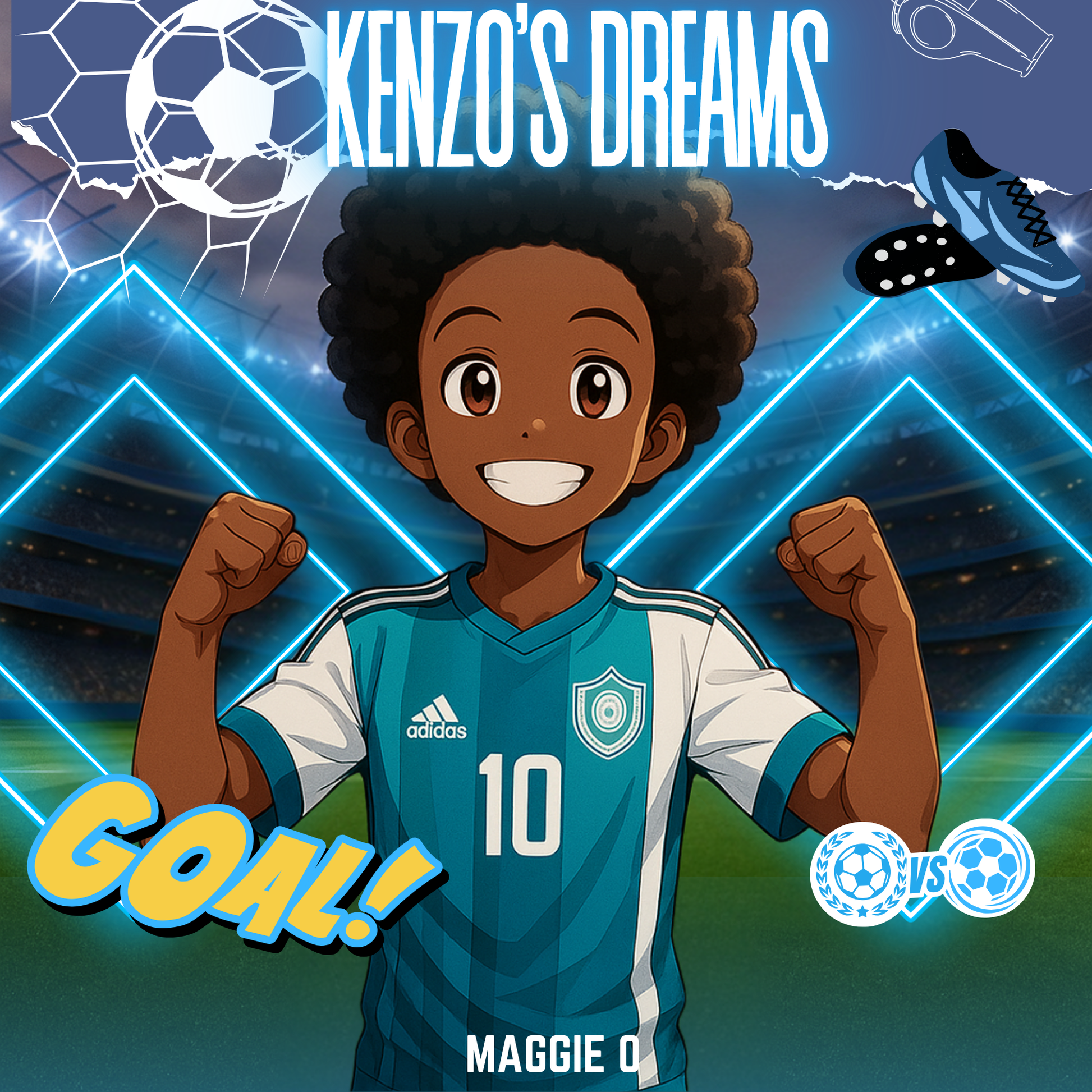Digital children’s book for boys who like soccer